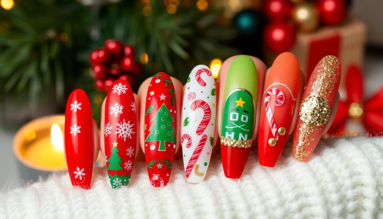christmas nail designs