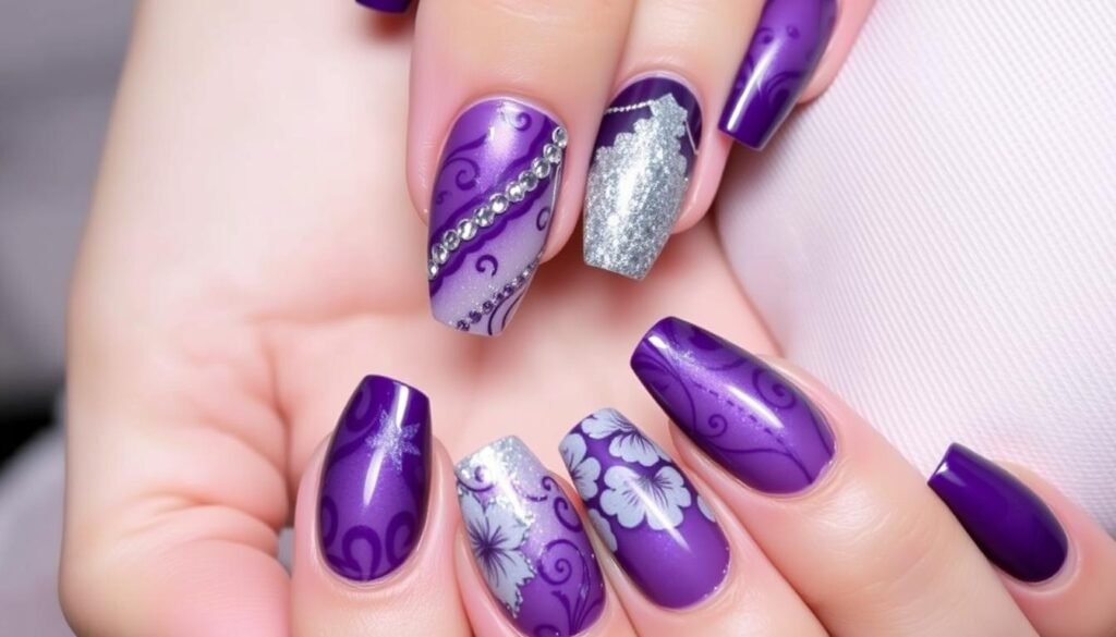 purple nails