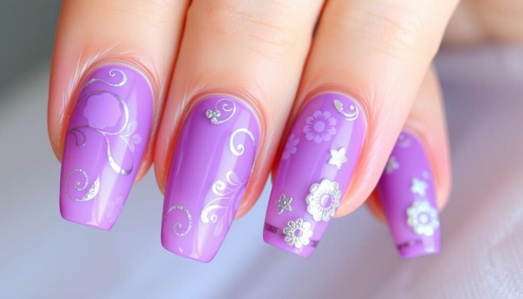 purple nails