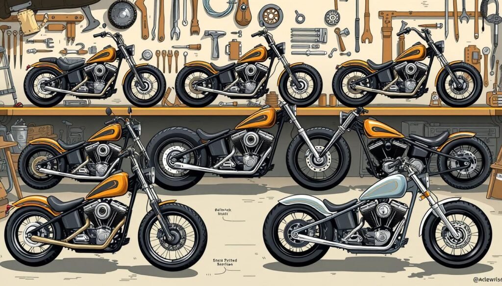 harley davidson frame modifications