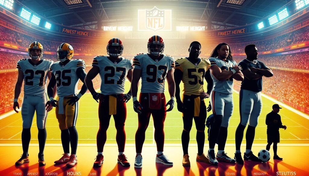nfl player height comparisons